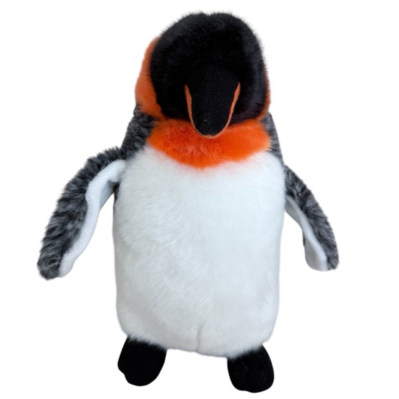 NEW 9” Plush Penguin Toy - Black, White, and Orange (E35) - Picture 1 of 9